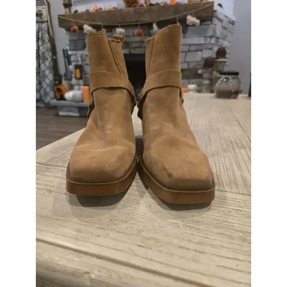 Sam Edelman Women's Bellamie Ankle Boots Size 8 Brown Suede Casual
